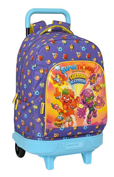 SAFTA Mochila Grande con Ruedas Extraíbles Super Things Guardians of Kazoom