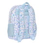 Mochila Escolar Frozen Memories Plateado Azul Blanco 32 X 38 X 12 cm