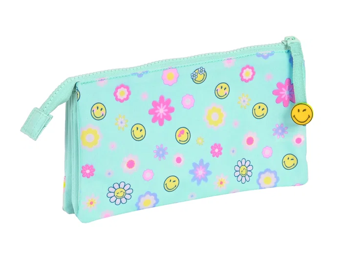 Bolso Escolar Safta Portatodo Smiley World Summer Fun-' Triple 220x30X120 mm