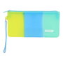 Safta Portatodo Plano Silicona Tricolor Amarillo Azul y Verde
