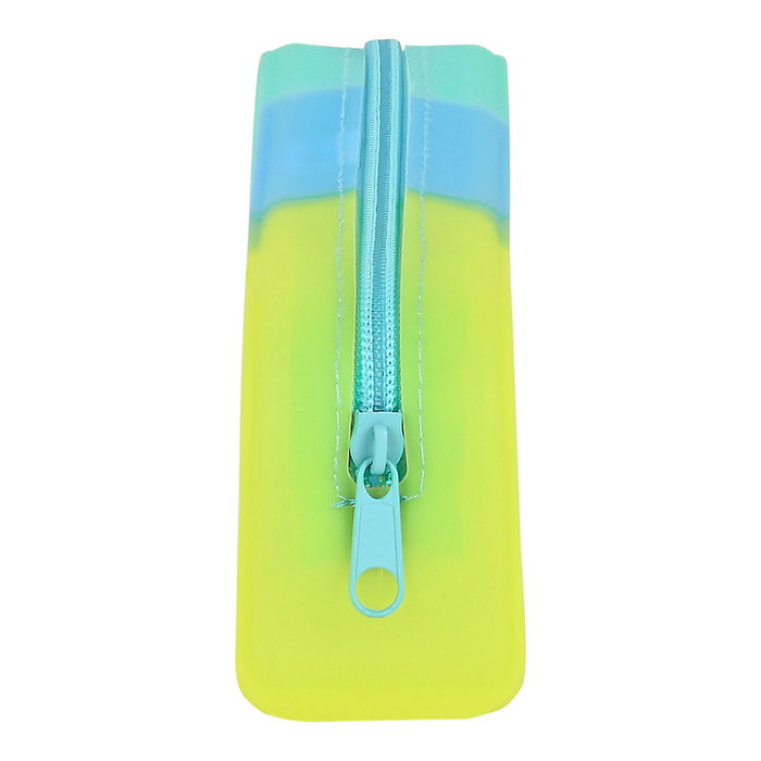 Safta Portatodo Cuadrado Silicona Tricolor Amarillo, Azul y Verde