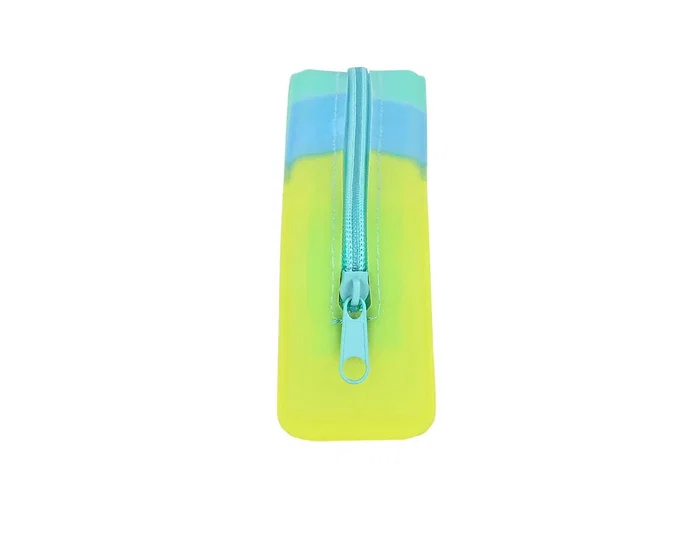 Safta Portatodo Cuadrado Silicona Tricolor Amarillo, Azul y Verde