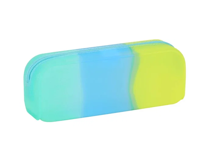 Safta Portatodo Cuadrado Silicona Tricolor Amarillo, Azul y Verde