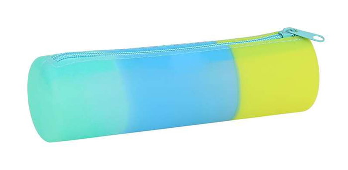 Safta Portatodo Redondo Silicona Tricolor (Amarillo, Azul, Verde) 20x5x5cm