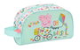Neceser Escolar Peppa Pig Cosy corner Azul 26 x 16 x 9 cm