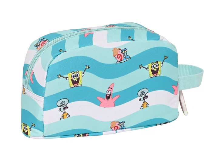 Safta Portadesayunos Bob Esponja Stay Positive Azul y Blanca
