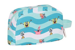 Portameriendas Térmico Spongebob Stay positive Azul Blanco (21.5 x 12 x 6.5 cm)