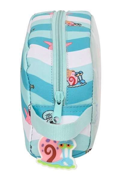 Portameriendas Térmico Spongebob Stay positive Azul Blanco (21.5 x 12 x 6.5 cm)