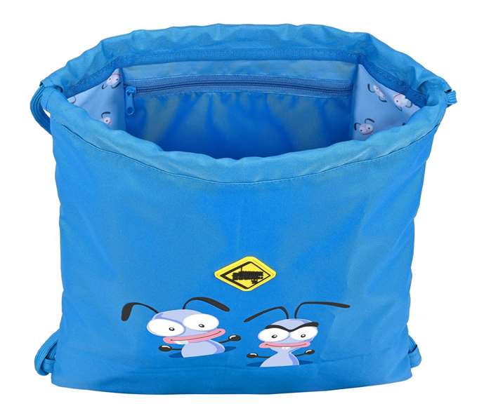 Bolsa Mochila con Cuerdas El Hormiguero Azul (35 x 40 x 1 cm)