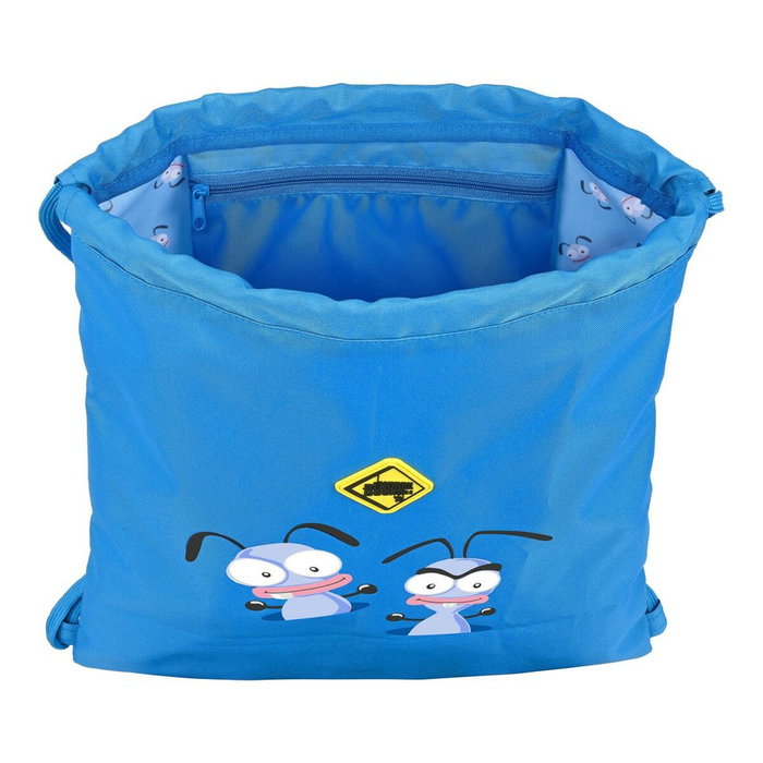 Bolsa Mochila con Cuerdas El Hormiguero Azul (35 x 40 x 1 cm)