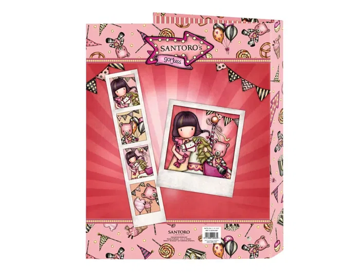 Carpeta Carton Folio 4 Anillas Mixtas Safta Gorjuss Fairground 265x40x330 mm