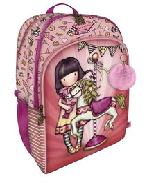 Mochila Escolar Gorjuss Carousel Salmón 34.5 x 43.5 x 22 cm