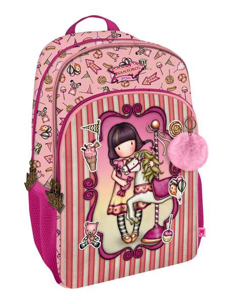 Mochila Escolar Gorjuss Carousel Salmón 29 x 45 x 17 cm