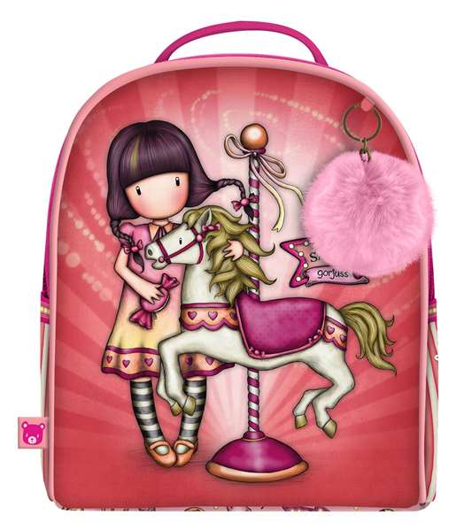Mochila Escolar Gorjuss Carousel Salmón 20 x 22 x 10 cm