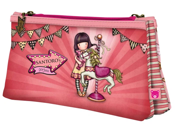Safta Portatodo Doble Gorjuss™ Fairground Carousel