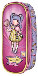 Estuche Escolar Gorjuss First prize Lila (10 x 23 x 6 cm)