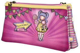 Portatodo Doble Gorjuss First prize Lila (21.5 x 11,5 x 5 cm)