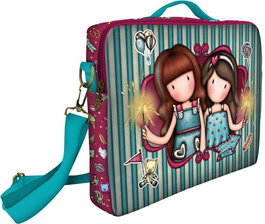 Maletín para Portátil Gorjuss Fireworks 14,1'' Granate (37.5 x 29.5 x 6 cm)