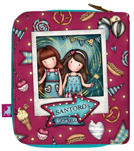 Cartera Gorjuss Fireworks Granate 10 x 12 x 3 cm