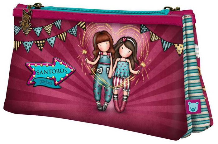 Portatodo Doble Gorjuss Fireworks Granate (21.5 x 11,5 x 5 cm) Portatodo Doble Gorjuss Fireworks Granate (21.5 x 11,5 x 5 cm)