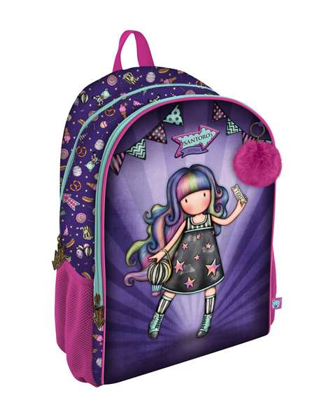 Mochila Escolar Gorjuss Up and away Morado 31.5 x 44 x 22.5 cm