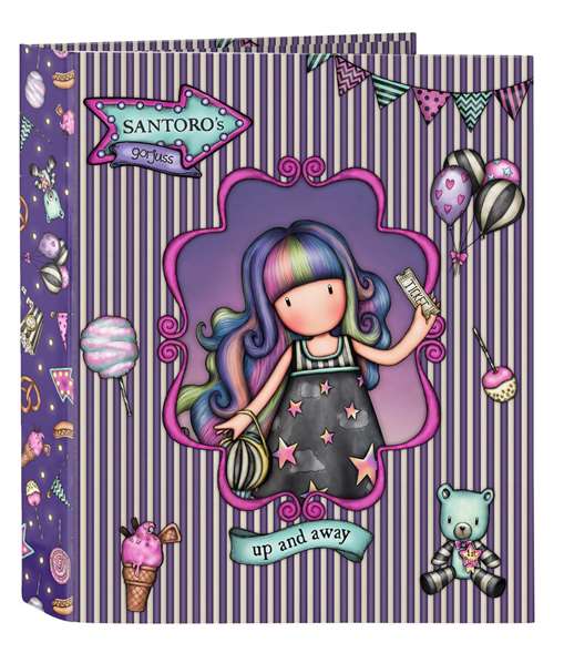 Carpeta de anillas Gorjuss Up and away Morado A4 27 x 33 x 6 cm Carpeta de anillas Gorjuss Up and away Morado A4 27 x 33 x 6 cm