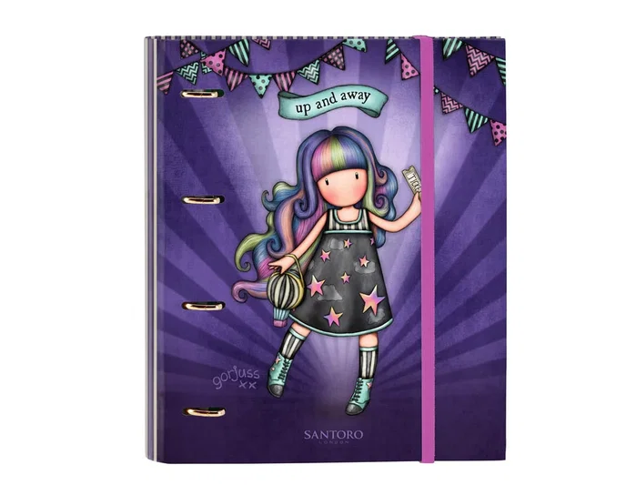 Safta Carpeta 4 Anillas Gorjuss™ Fairground Up And Away con Recambio A4