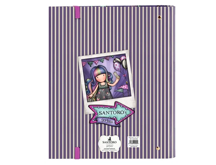 Safta Carpeta 4 Anillas Gorjuss™ Fairground Up And Away con Recambio A4