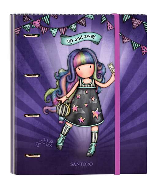 Carpeta de anillas Gorjuss Up and away Morado (27 x 32 x 3.5 cm) Carpeta de anillas Gorjuss Up and away Morado (27 x 32 x 3.5 cm)