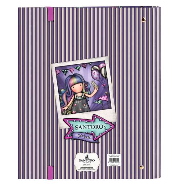 Carpeta de anillas Gorjuss Up and away Morado (27 x 32 x 3.5 cm) Carpeta de anillas Gorjuss Up and away Morado (27 x 32 x 3.5 cm)