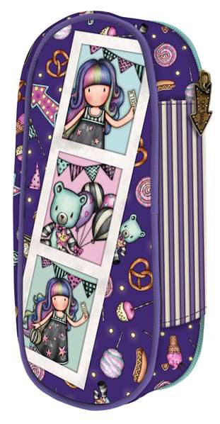 Estuche Escolar Gorjuss Up and away Morado (10 x 23 x 6 cm)