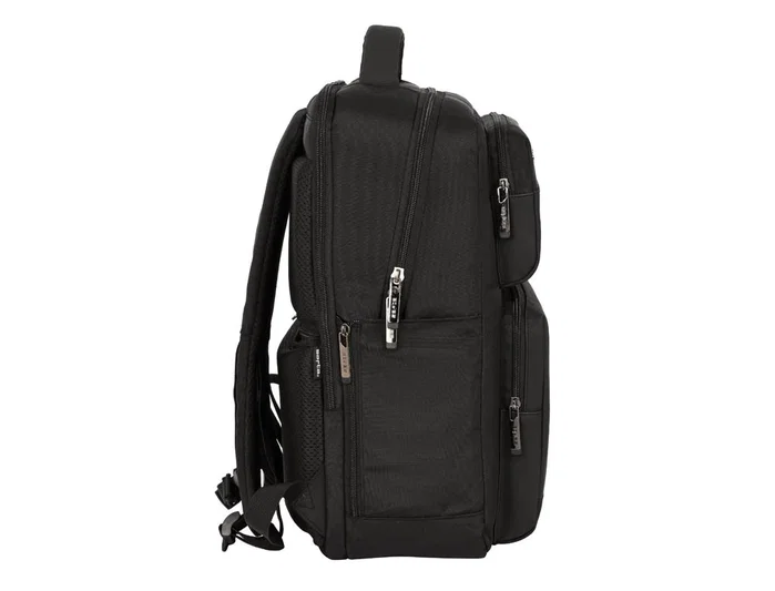 Safta Mochila Business con 2 bolsillos, para portátil de 15,6'' y USB - Negra