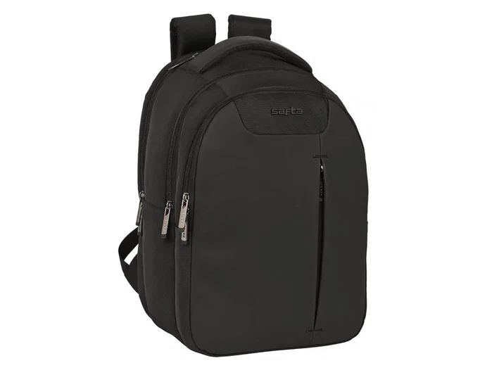 Safta Business Mochila para Portátil 15,6'' y 14,1'', Tablet 9,7'' con USB, Negra