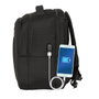 Safta Business Mochila para Portátil 15,6'' y 14,1'', Tablet 9,7'' con USB, Negra