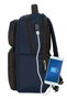 Safta Mochila Business portatil 15,6'' con USB, Azul Oscuro, 31x44x13cm