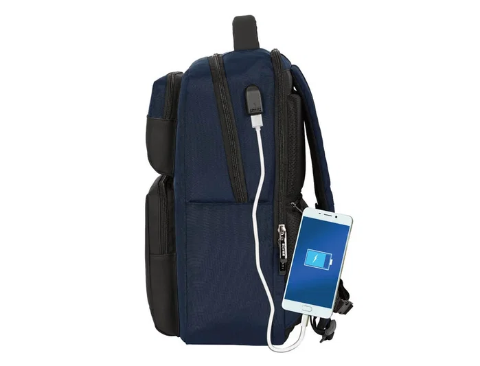 Safta Mochila Business 2 Bolsillos Portátil 15,6'' + USB Azul Oscuro Safta Mochila Business 2 Bolsillos Portátil 15,6'' + USB Azul Oscuro