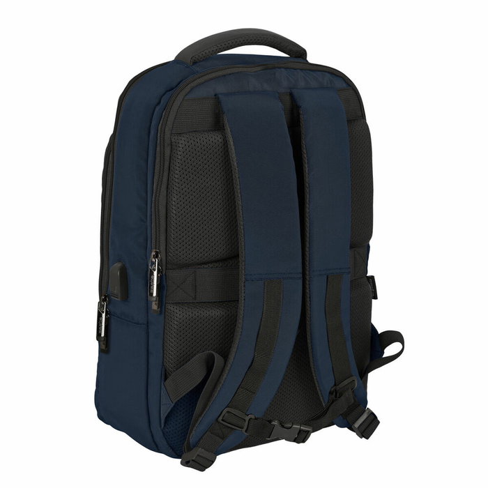 Safta Mochila Business para Portátil 15,6 Pulgadas con USB y Tablet - Azul Oscuro
