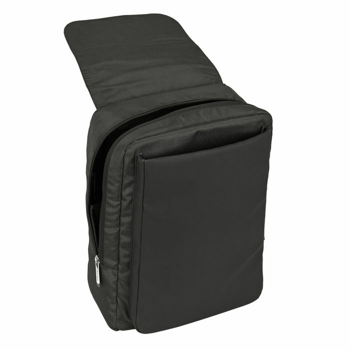 Safta Mochila Business Gris con Solapa para Portátil 13,3'' y USB