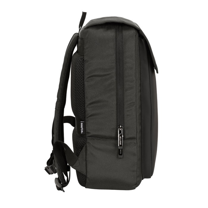 Safta Mochila Business Gris con Solapa para Portátil 13,3'' y USB