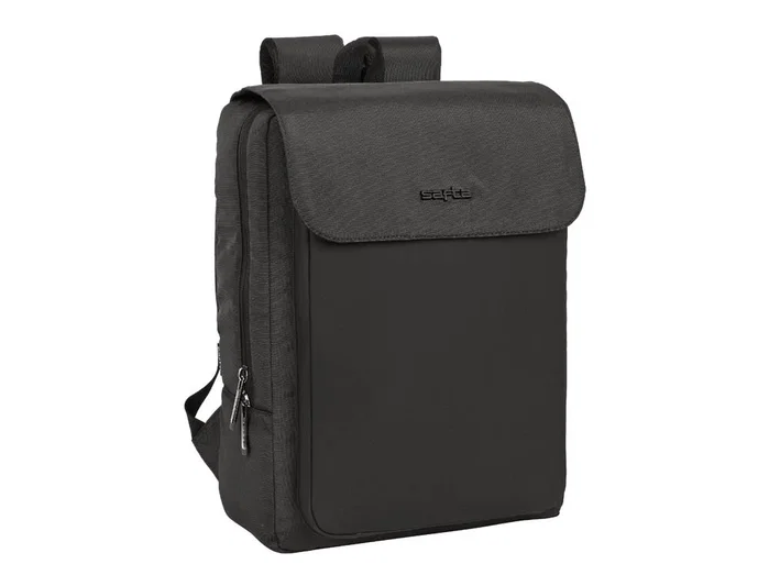 Safta Mochila Business Gris con Solapa para Portátil 13,3'' y USB
