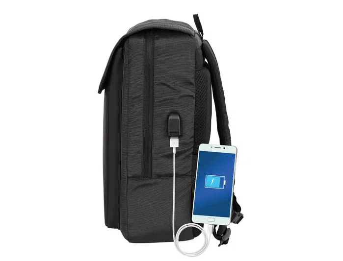 Safta Mochila Business Gris con Solapa para Portátil 13,3'' y USB