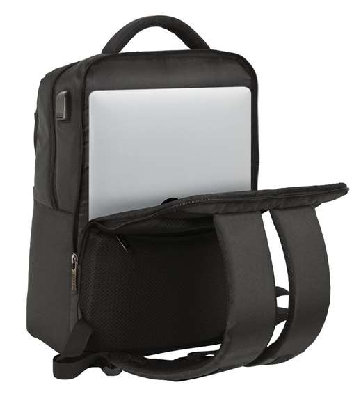 Safta Mochila Business Grey para Portátil de 15,6'' con USB, 31x44x13cm