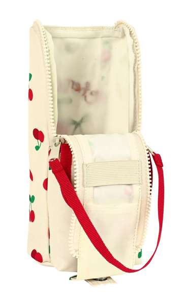 Estuche Escolar Safta Cherry Beige (6 x 21 x 6 cm)