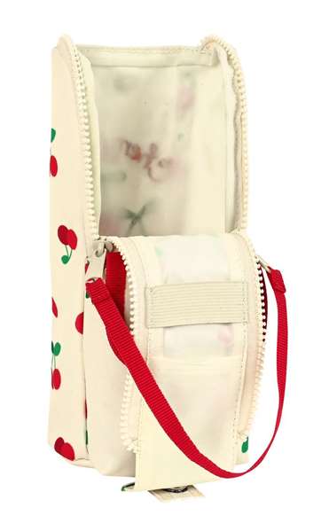 Estuche Escolar Safta Cherry Beige (6 x 21 x 6 cm)