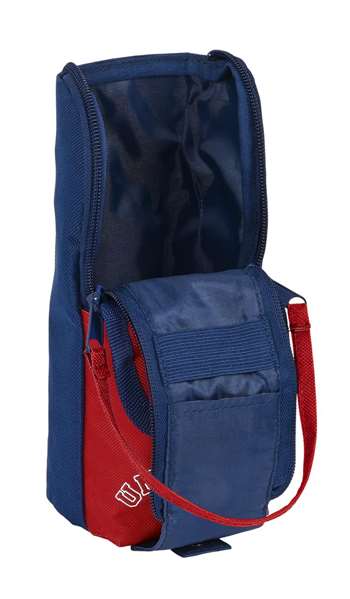 Estuche Escolar Safta University Rojo Azul marino (6 x 21 x 6 cm)