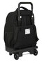 Safta Mochila Surf Grande con Ruedas Compacta Extensible Simple Negra 33x45x22cm Poliéster 600D