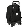 Safta Cartera Escolar Surf con Carro Compact Extraíble Negra