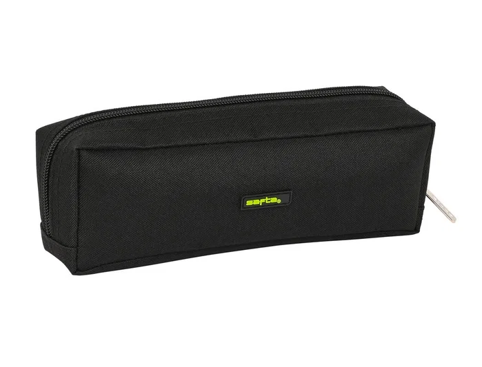 Safta Portatodo con Fuelle Surf Negra 21x8x8cm