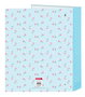 Carpeta de anillas BlackFit8 Mariposa Azul A4 27 x 33 x 6 cm