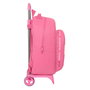 Mochila Escolar con Ruedas BlackFit8 Glow up Rosa (32 x 42 x 15 cm)